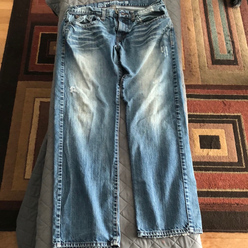 Men’s Guess 36x32L Registered Trademark Jean
